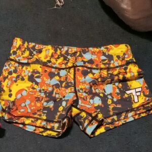 Women's Colorful Patterned Shorts. BIKE SHORTS